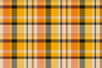 Revival background plaid textile, dimensional fabric tartan seamless. Cover texture vector pattern check in amber and bright colors.