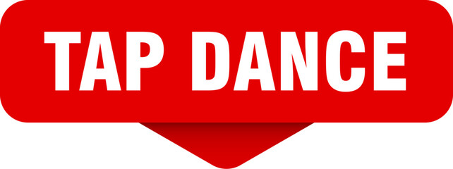 tap dance sticker. tap dance sign on transparent background