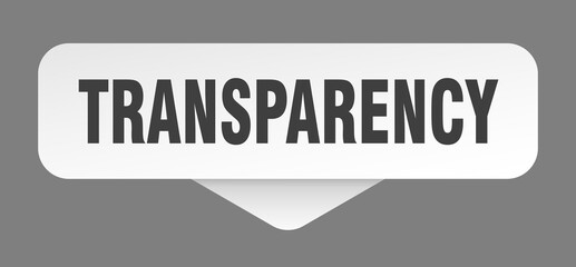 transparency sticker. transparency sign isolated on gray background