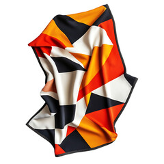Bold Beach Towel Featuring Oversized Geometric Color Isolated on Transparent Background