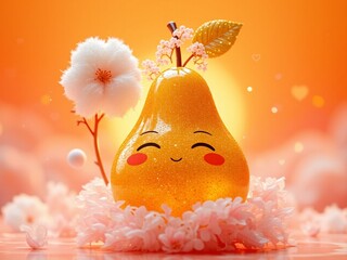 Golden Pear's Peaceful Sunset Dream