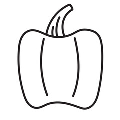 Vegetable Line Icon Set