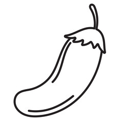 Vegetable Line Icon Set