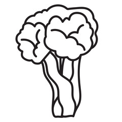 Vegetable Line Icon Set