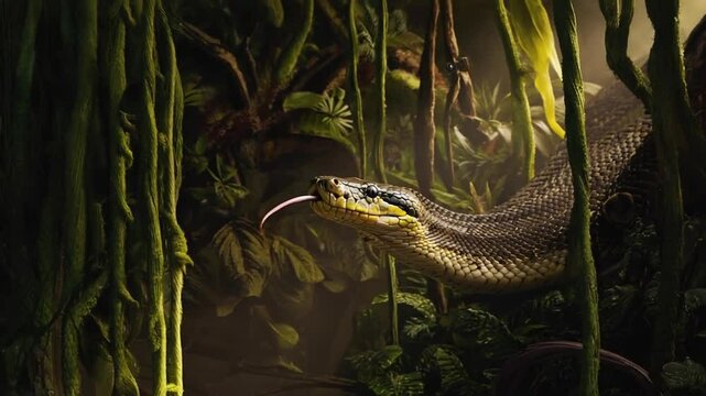 Anaconda in the Amazon.