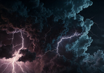 雷と黒雲と空中放電