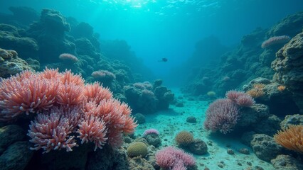 Obraz premium Natural picture of underwater coral