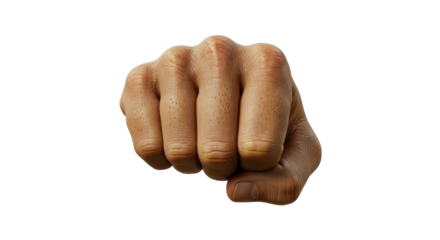 Isolated Powerful Fist Punch Aggression Symbol