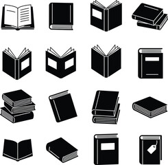 book icons set