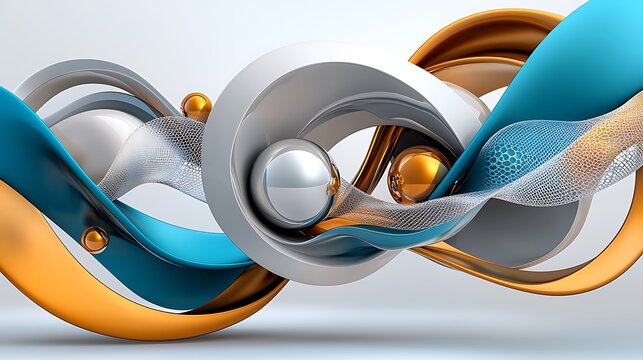 this is an image of a 3d rendering of an abstract object
