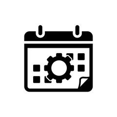 Calendar with Gear for Task Management and Time Optimization