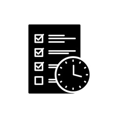 Clock Overlapping with Checklist for Goal Timing and Management