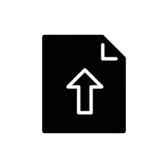Document with Arrow Pointing Up Growth Icon for Business Strategy
