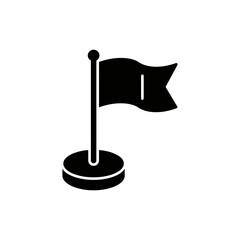 Flag Emerging from Coin Symbolizing Financial Win and Success