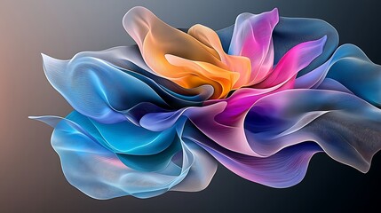 there is a close up of a colorful flower on a black background