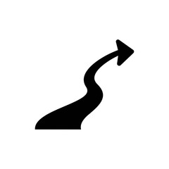 Path with Arrow Representing Future Direction and Business Planning