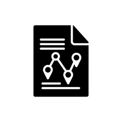 Document with Chart Pointers and Data Insights