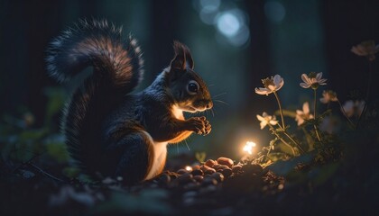 Obraz premium squirrel in the park