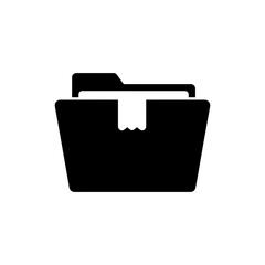 Box with Folder Tabs for Organized Document Storage