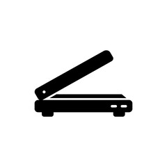 Flatbed Scanner Icon with Top Closed for Office Use
