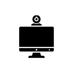 Monitor with Webcam Top for Video Conferencing