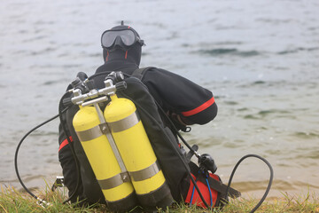 scuba diving, diving preparation, air tanks