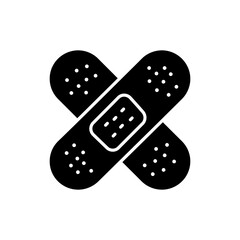 Cross Bandaid on Wound for Simple Injury Treatment