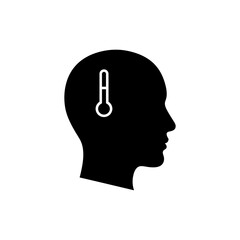 Side Profile Face with Infrared Thermometer Scan for Health Screening