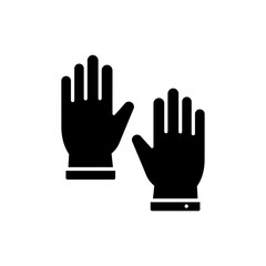 Protective Gloves Pair with Palms Facing Forward for Safety and Hygiene