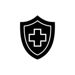 Medical Shield with Cross Symbol for Protection and Safety