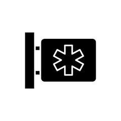 Medical Sign on Wall for Health and Safety Alerts