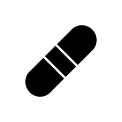 Horizontal Wound Bandage Icon for Medical Treatment