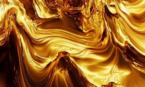 Abstract gold texture swirls