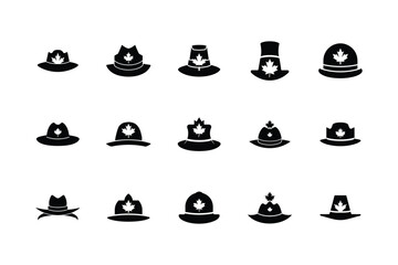 Canadian Hat Silhouettes Collection.
