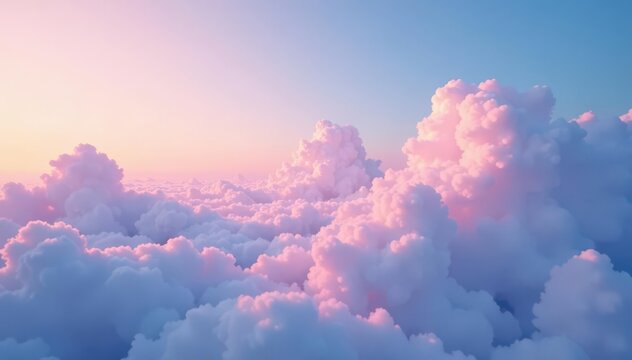 Subtle gradient sky, soft clouds seamlessly looping , vibrant, wallpaper