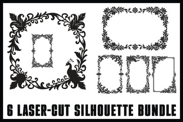 Obraz premium Elegant Laser-Cut Frame Bundle