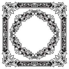 Clean Ornamental Frames Outlines with Elegant Outlines