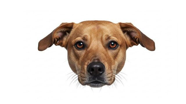 Video slideshow, with fast frame change. Each image shows the muzzles of dogs of different breeds on a white background.