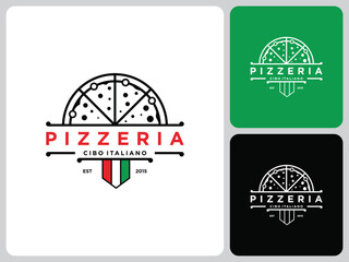 pizza logo vector