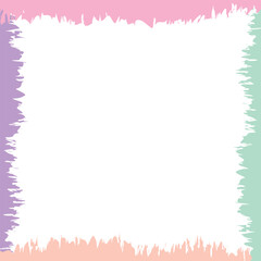 colorful grunge frame border vector design template