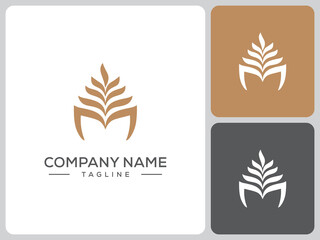 vector floral leaf logo