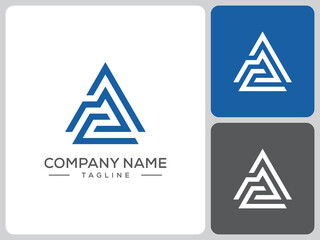 AC triangle logo vector