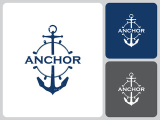 anchor logo vector