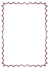 Curvy border fit for bold modern invitation flyer for any occasion like dinner wedding engagement birthdaygathering sweet seventeen or any decoration in