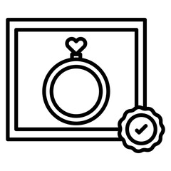 Wedding Certificate Icon