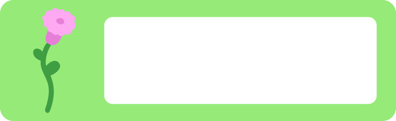 Obraz premium 유치원 꽃 드로잉 이름표(kindergarten flower drawing name tag)