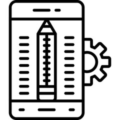 Pencil Icon Vector Element