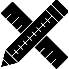 Ruler Icon Vector Element