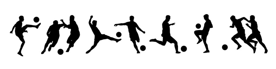 Soccer player silhouette. Soccer silhouette. © DOBRYI VECHIR STUDYA