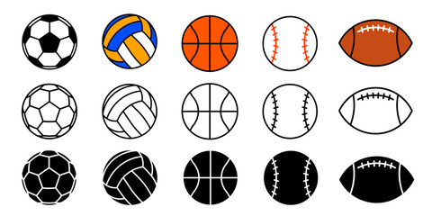 Fototapeta premium Sport Ball icon. Sports icon set